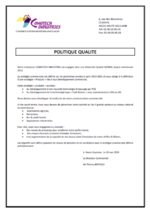 Politique qualité